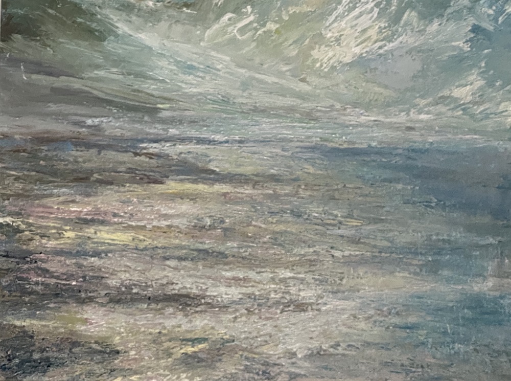 'Low Tide Carna', oil on linen, 35cm x 45cm, £1250