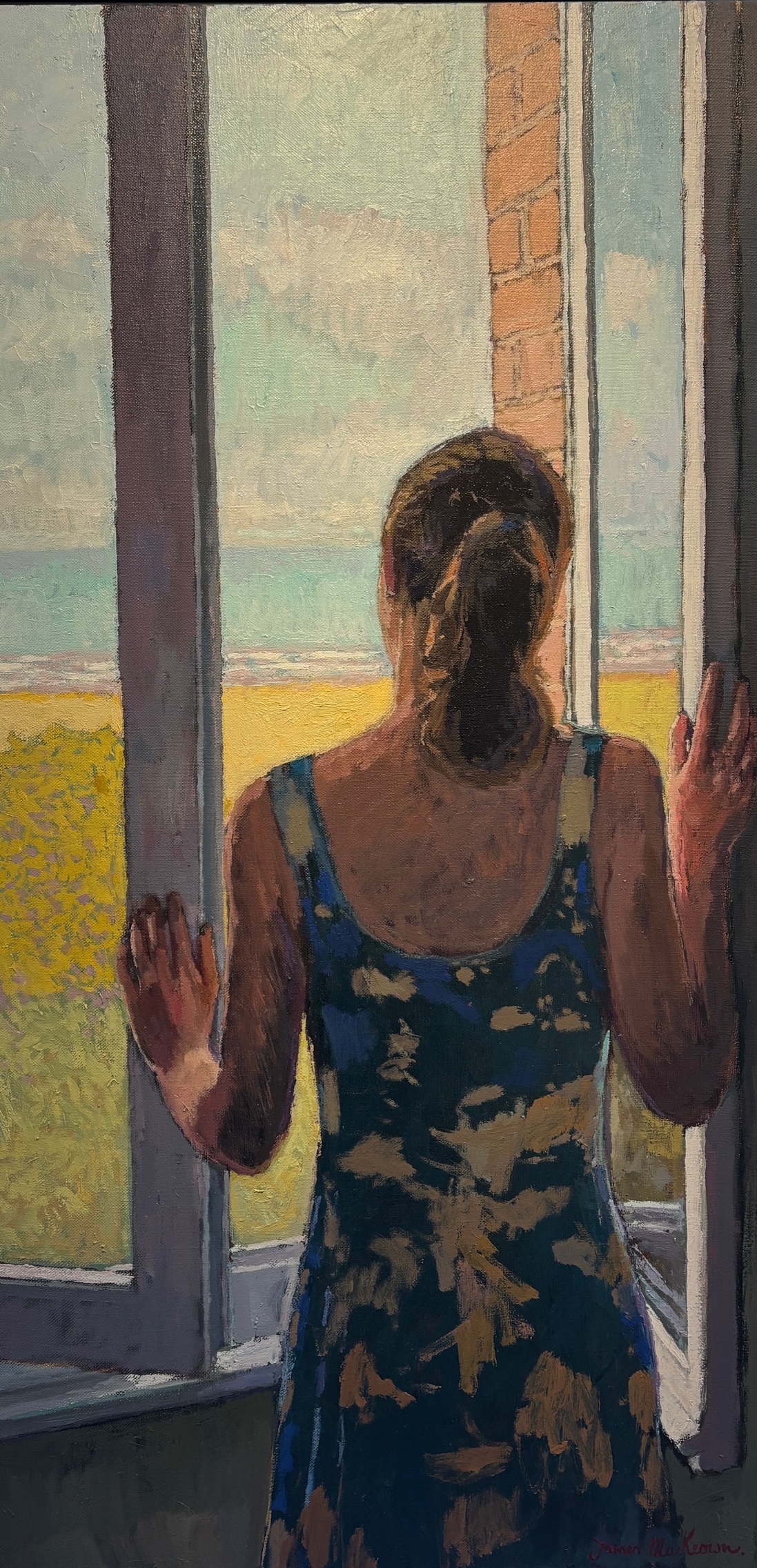 'The Window', oil on canvas, 100cm x 50cm, £4400