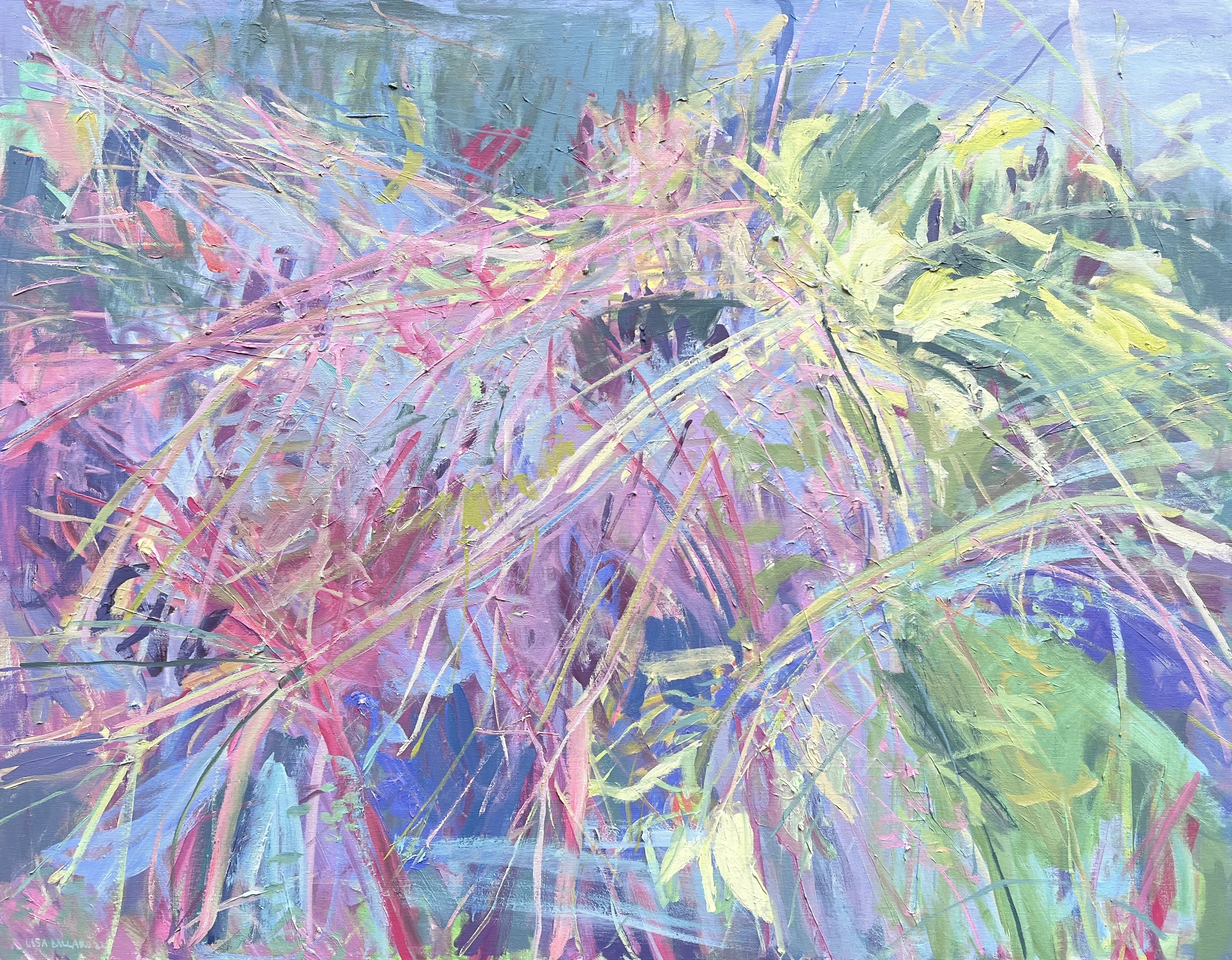 'Autumn Beach Island Grasses',  oil on canvas, 70cm x 90cm, £2000