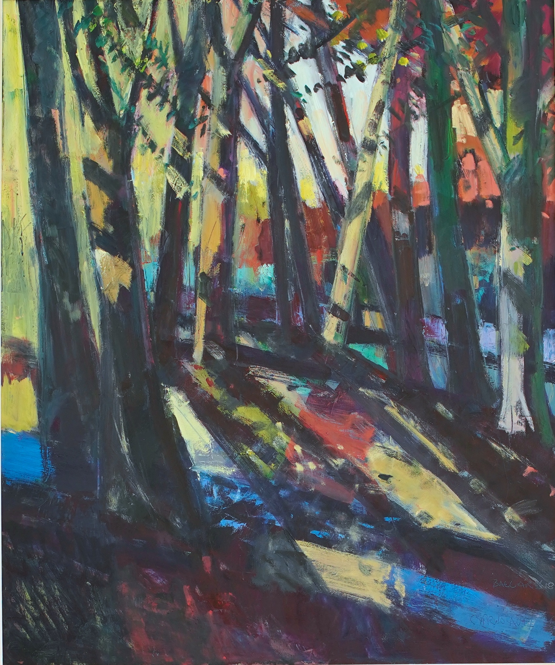 'Cyprus Avenue, Green', oil on canvas, 120cm x 100cm, £9000