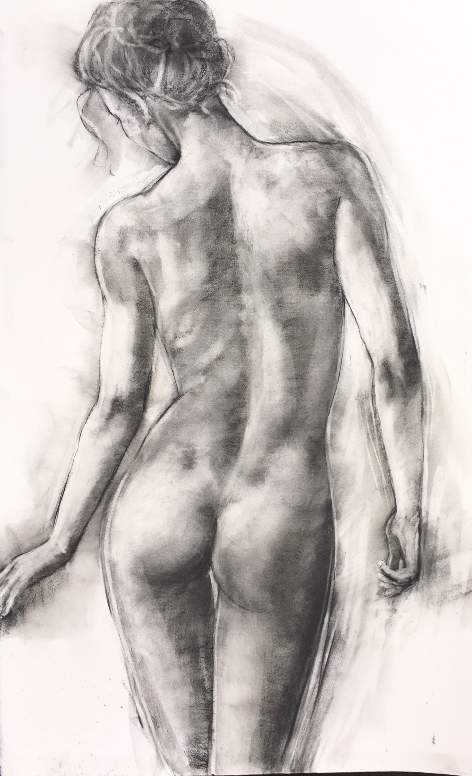 'Beauty' charcoal and pastel on paper 39" x 25" £2,200