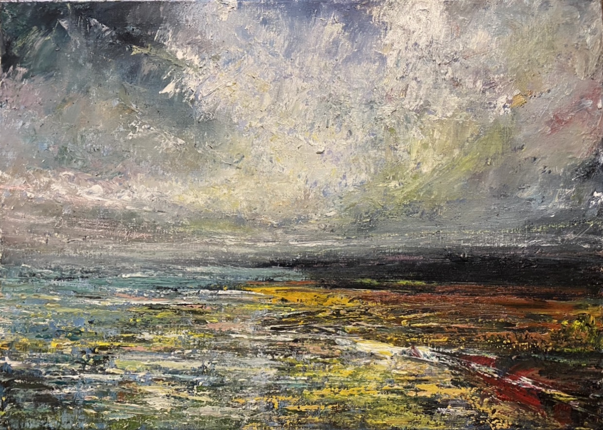 'Autumn Mists, Connemara', oil on linen, 50cm x 70cm, £2400