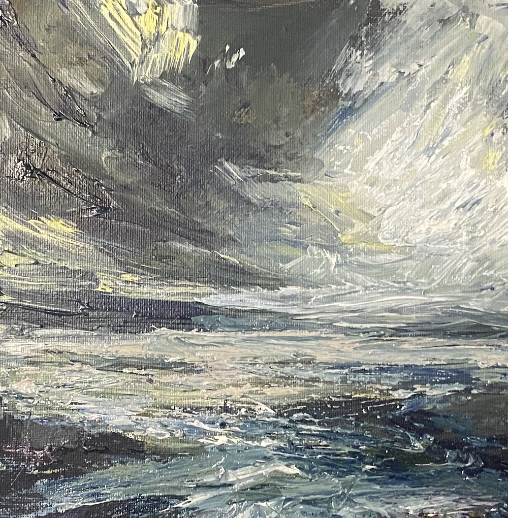 SOLD 'Beara Kerry', oil on canvas, 20cm x 20cm, £750
