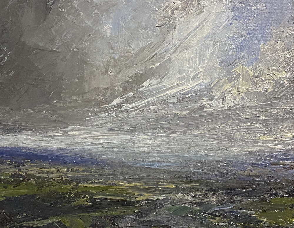'Healy Pass Beara', oil on canvas, 30cm x 36cm, £950