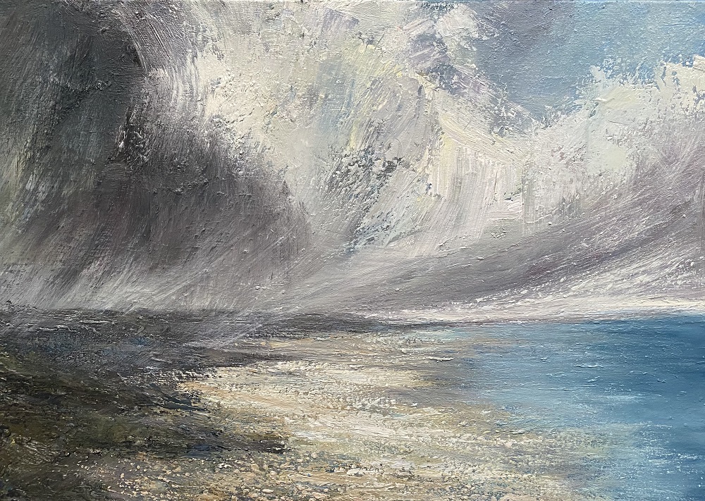 'Light through the Storm, Moynes Strand, 50cm x 70cm, £2400