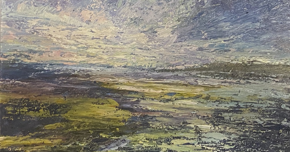 'Tír nAill - The Other Land', oil on wood, 20cm x 35cm, £950