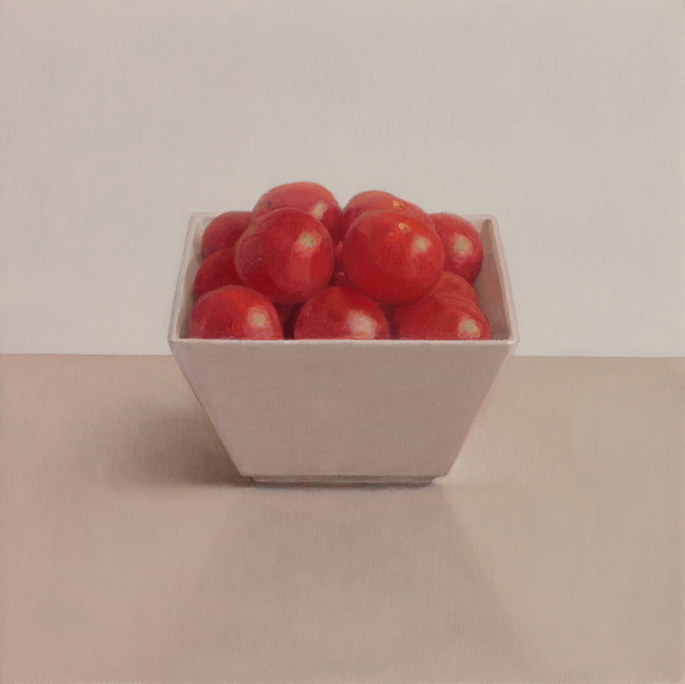 Cherry Tomatoes oil on canvas 8" x 8" £900