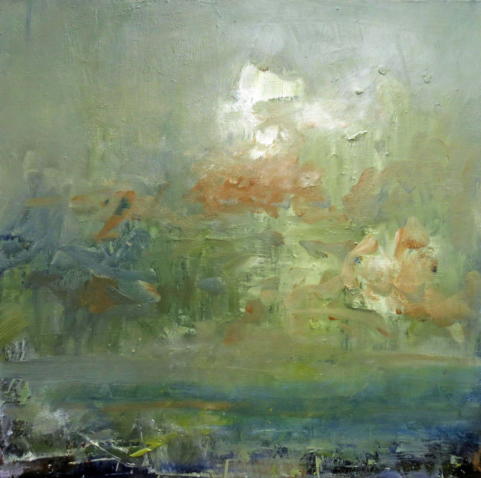 SOLD - 'Cumulus Drifting', oil on canvas, 60cm x 60cm,
