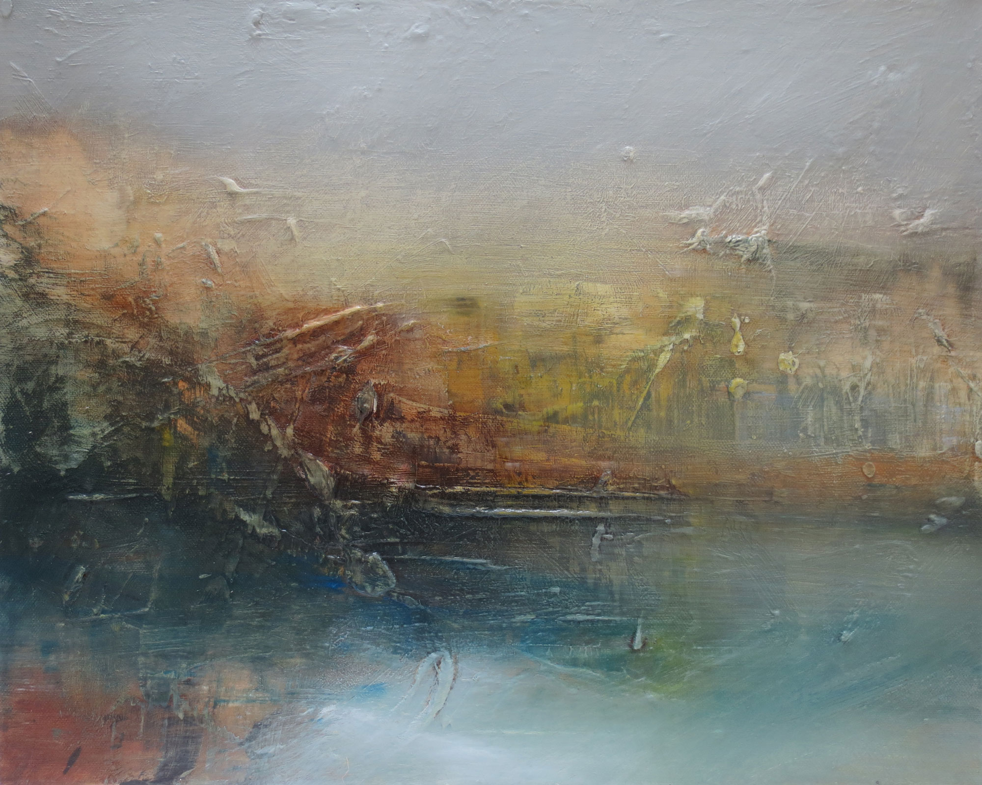'Sundown', oil on canvas, 40cm x 50cm,£830-