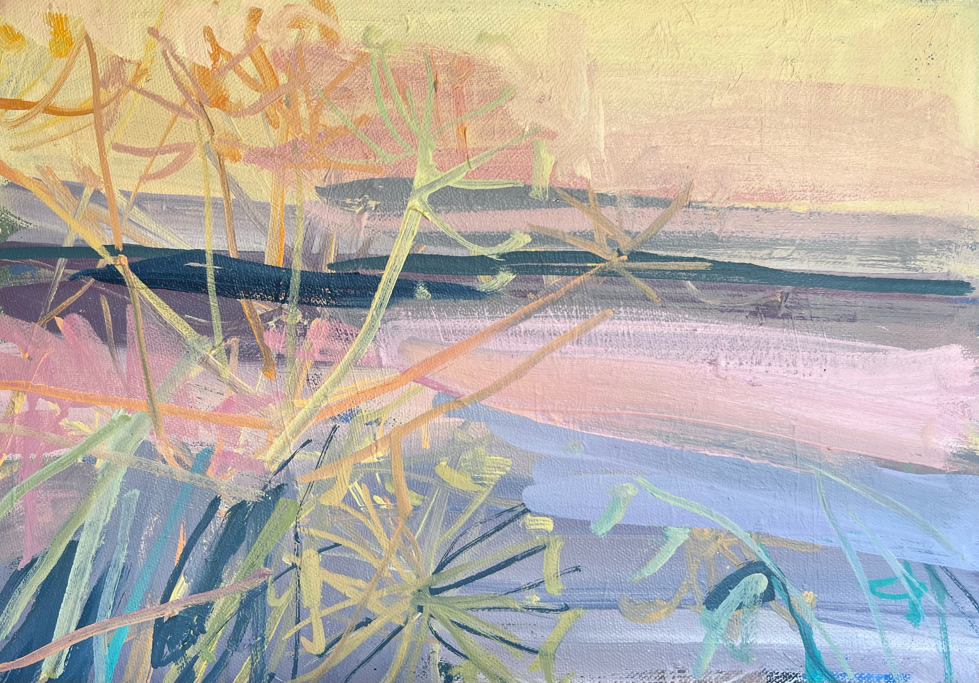 'Summer Sunset', oil on canvas,25cm x 35cm,  £750