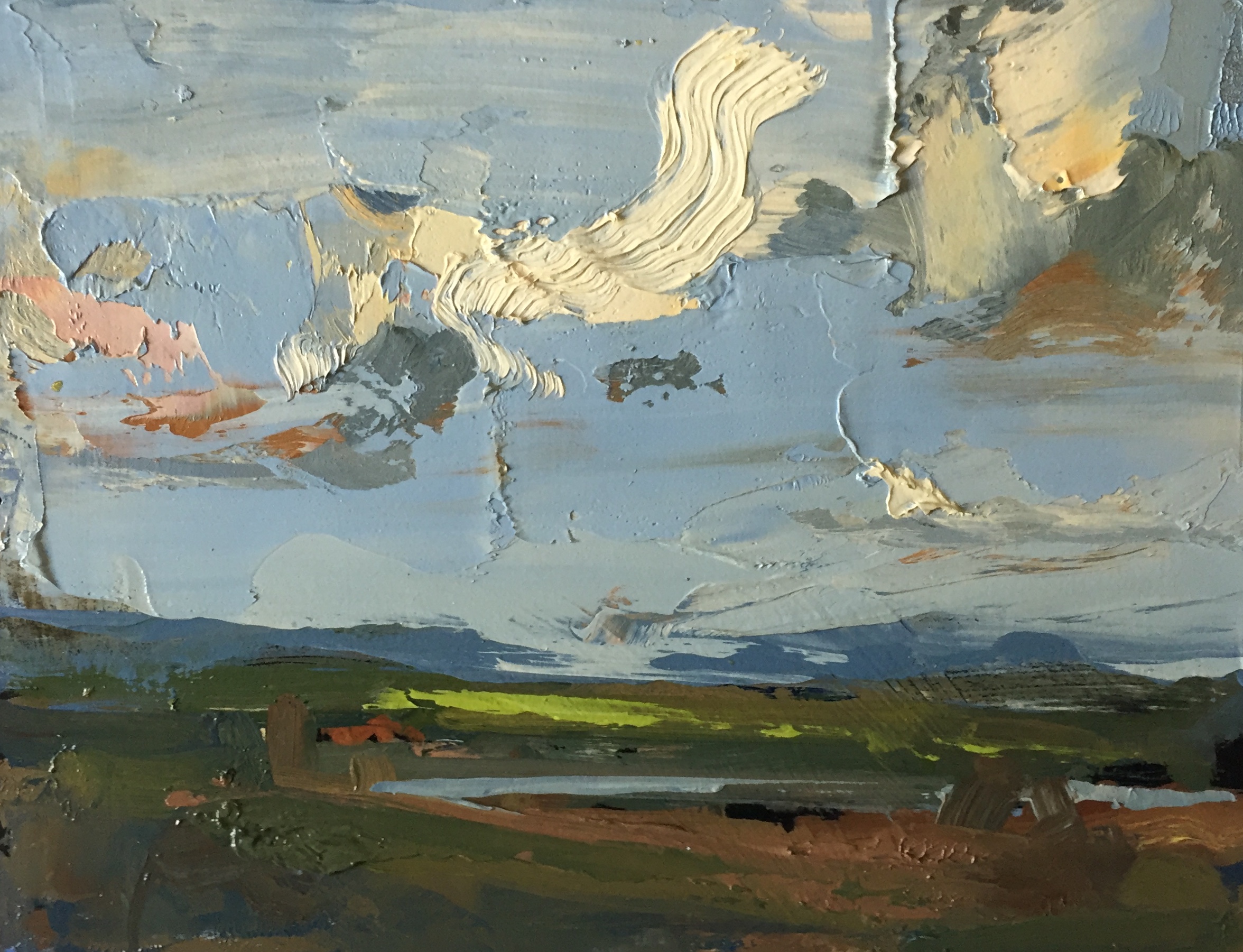 'Cloud Study', oil on panel, 18cm x 23cm, £1800