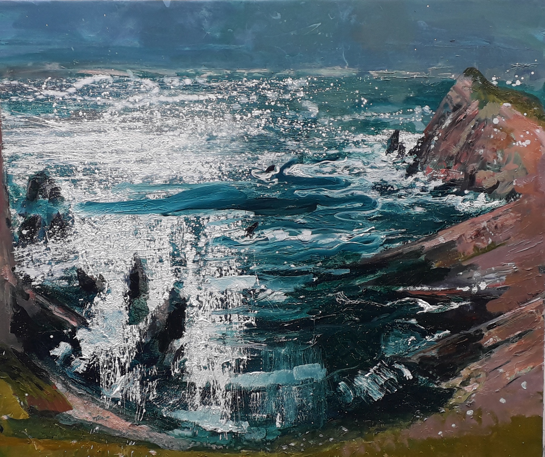 'Donegal Coast', oil on canvas, 120cm x 100cm, £3500